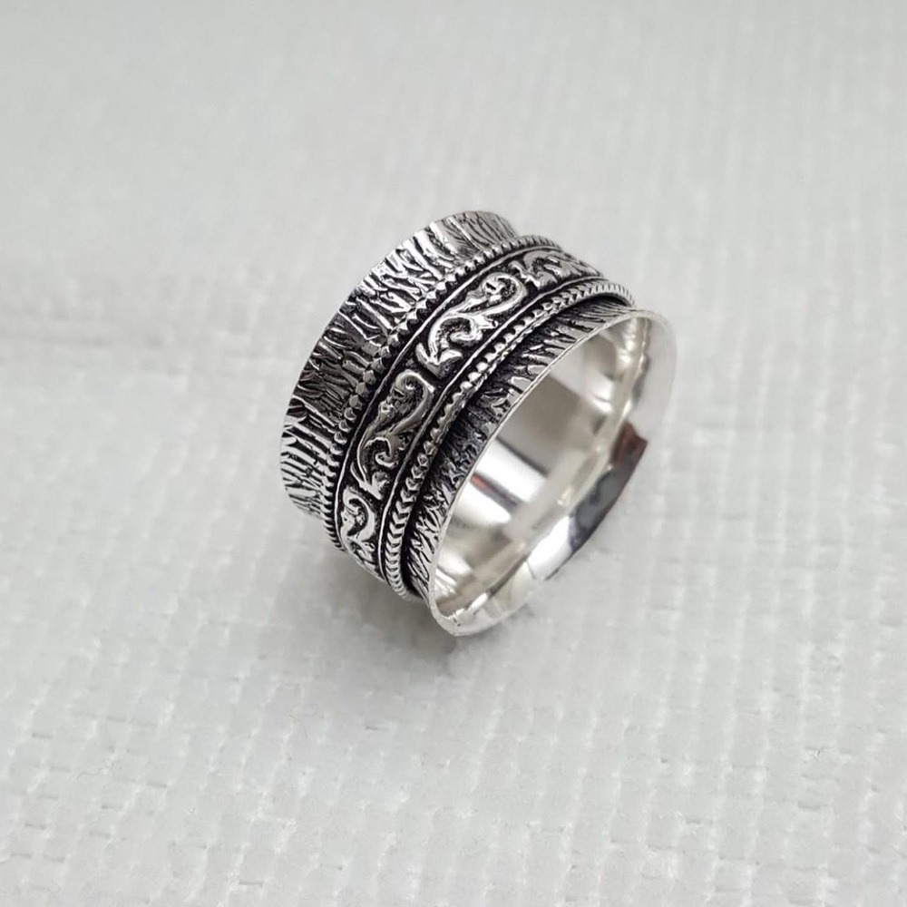 925 Silver Spinner Band Ring